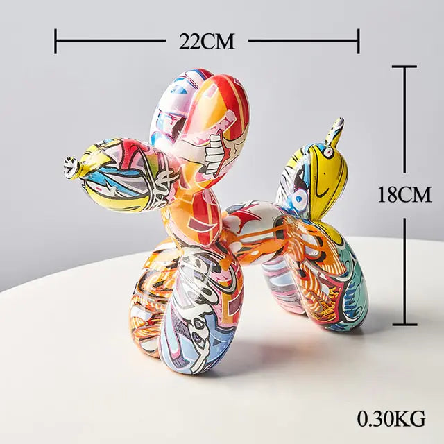 Nordic Resin Balloon Dog Statue