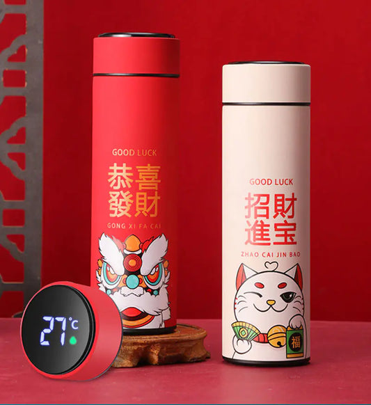 Temperature Display Thermos Bottle