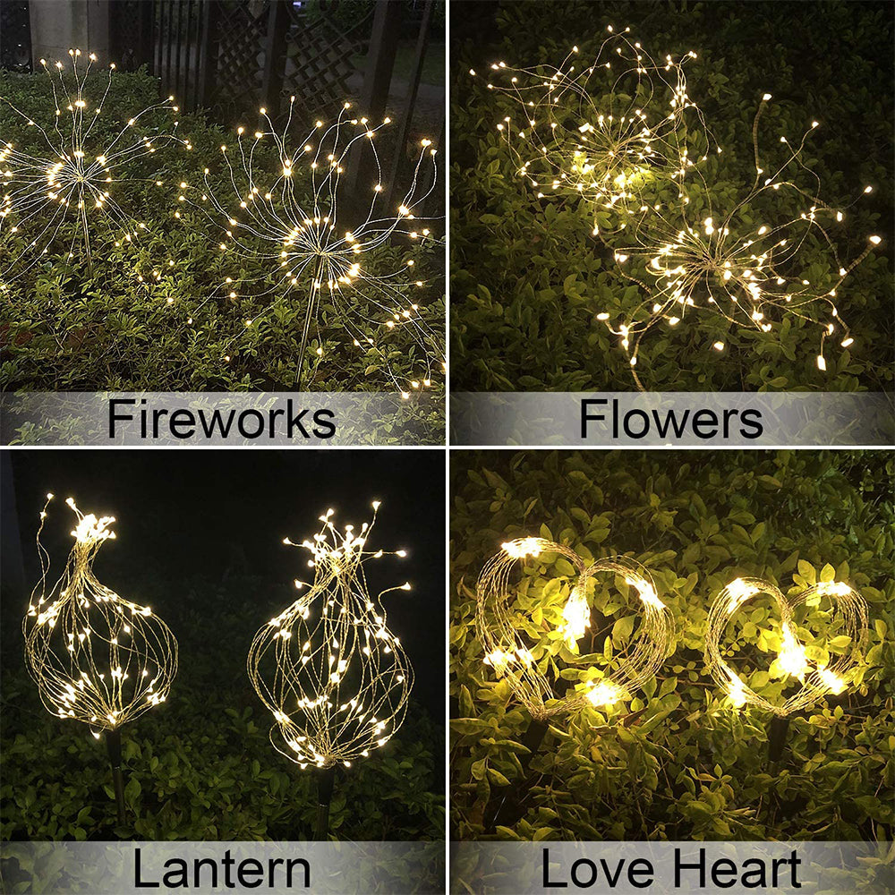 120 LED Solar Powered Outdoor Sparkling Fireworks LED Lights_15